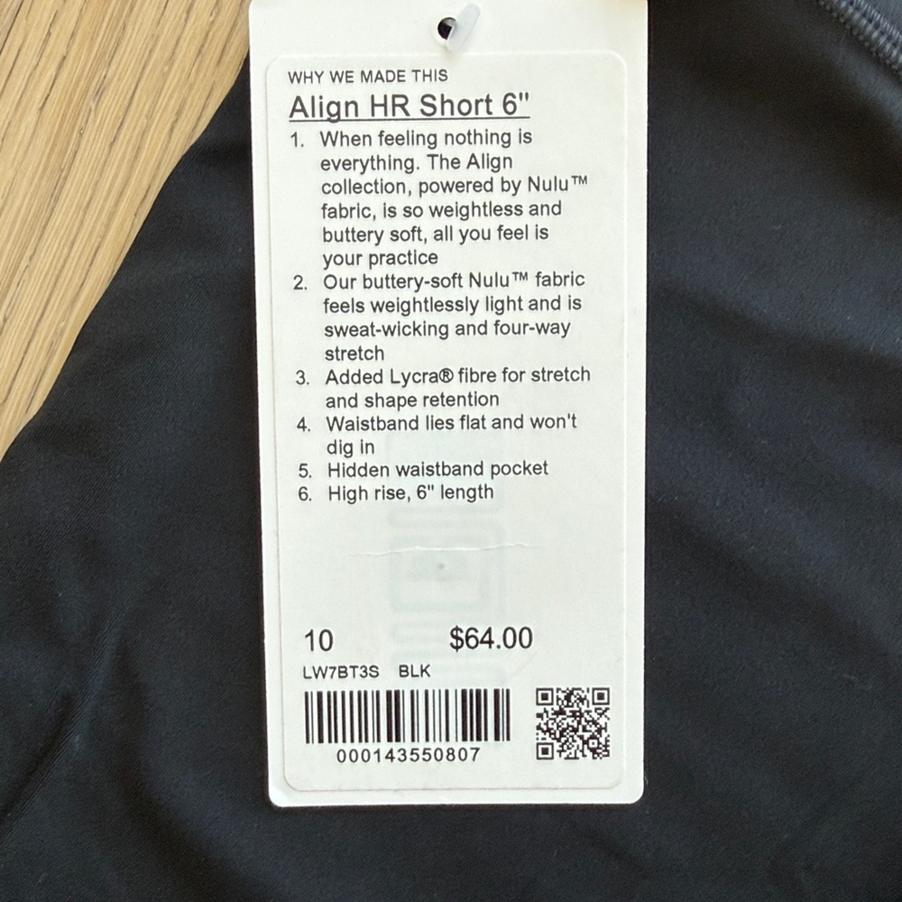 Lulumon Black Shorts - NWT - Picture 4 of 4